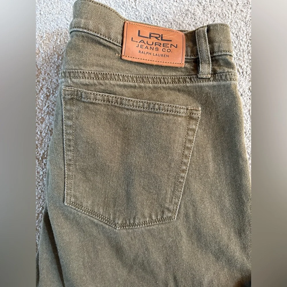 Women’s Ralph Lauren Olive Jeans size 10 classic straight pants - Picture 2 of 5